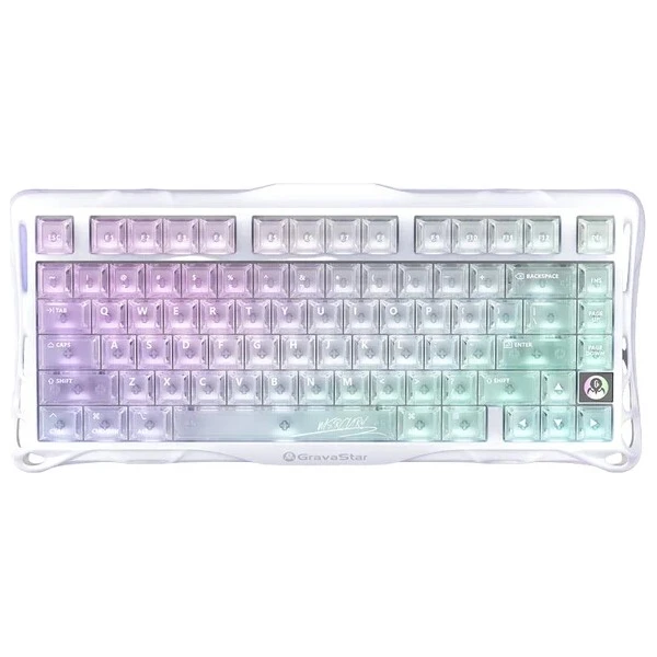 GravaStar Mercury K1 Lite Crystal Aurora herná klávesnica - Klávesnice - Hlavný obrázok