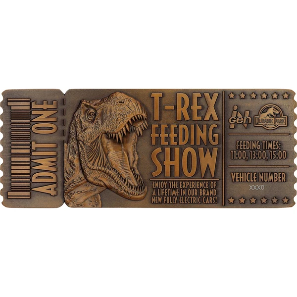 Replika Fanattik vstupenky Jurassic Park - Feeding Show Ticket Limited Edition - Repliky - Hlavný obrázok