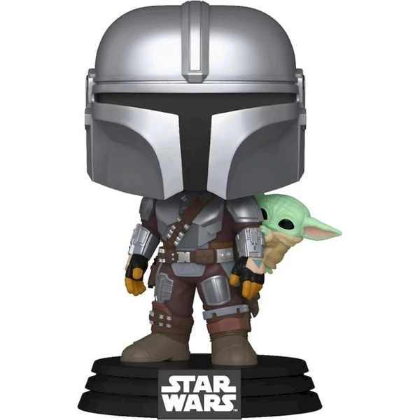 Funko POP! #818 Star Wars: Mandalorian - The Mandalorian with Grogu - Funko POP! - Hlavný obrázok