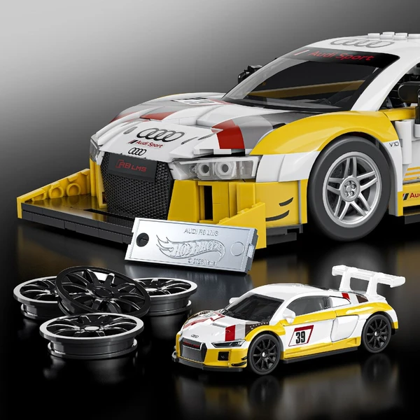 Mattel Brick Shop zostaviteľný model Hot Wheels - 15 Audi R8 LMS (Elite series) - Stavebnica - Obrázok d_357a451258594f9bbdccfcc03bedbf4b