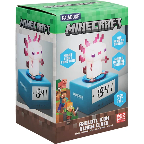 Budík Paladone - Minecraft - Axolotl - Hodiny - Obrázok d_36150f27a2d34dddac4648817df4b1c6