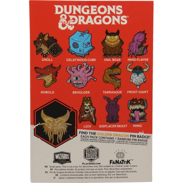 Fanattik mystery odznak Dungeons & Dragons - 50. výročie - Odznaky - Obrázok d_363b2cb99c5945ab985df6f151c17974
