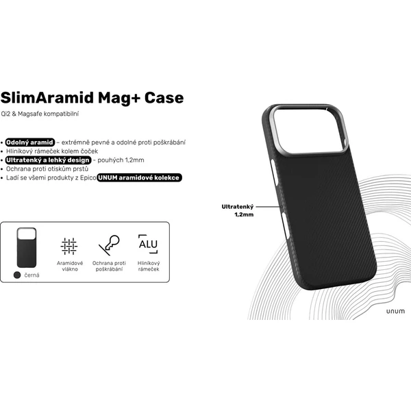 UNUM od Epico SlimAramid Mag+ MagSafe kryt iPhone Air - Puzdra - Obrázok d_378ee1778bf44764b828ff312b7e85a7