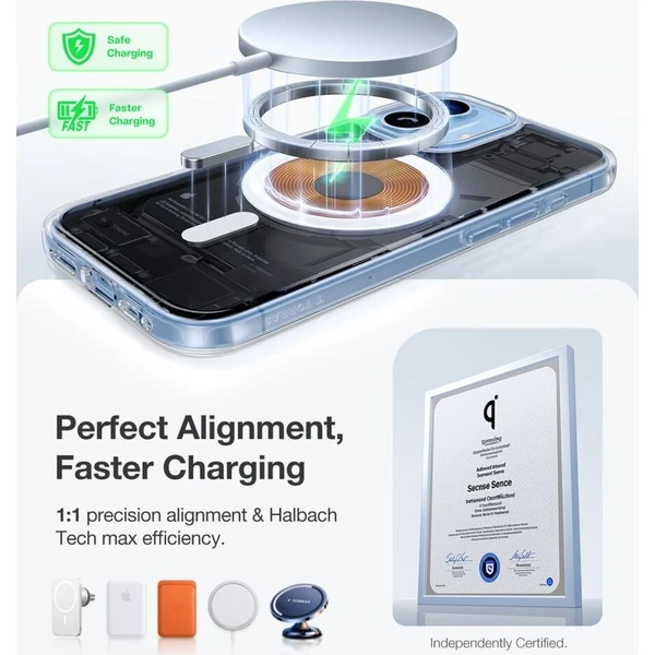 Torras Guardian MagSafe kryt iPhone 17 priehľadný - Puzdra - Obrázok d_37a6e0eae2774fccbb6074d97fe3ce1c