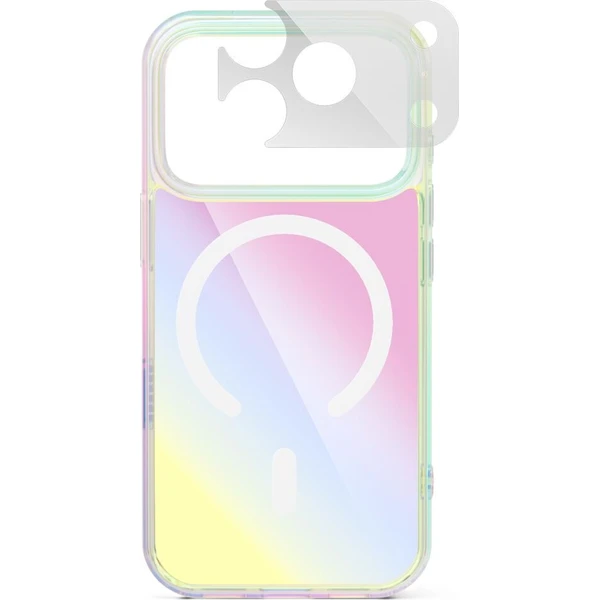 Epico Holographic Hero Mag+ MagSafe/Qi2 kryt iPhone 17 Pro/18 Pro holografický - Puzdra - Obrázok d_384184b4efff443598edcd72ccc2ab3b