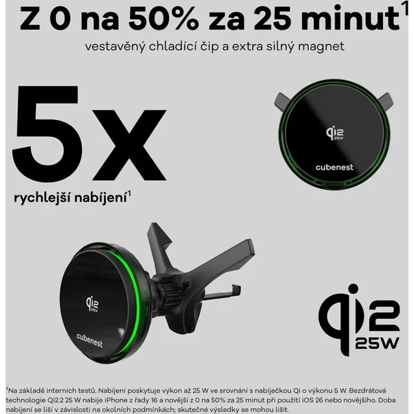 CubeNest SQ1C4 Qi2.2 držiak do auta s 25W nabíjaním čierny - Držiaky - Obrázok d_39b7f8c9e81a4a40a0482f2f3fefec19