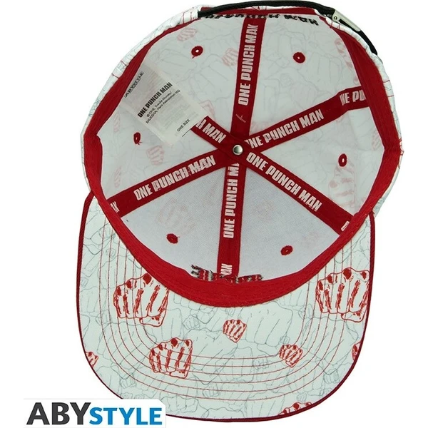 Kšiltovka Abysse Corp One Punch Man - Béžová & Červená (snapback) - Čiapky a klobúky - Obrázok d_39f7464c5571431793fb189c11941af9