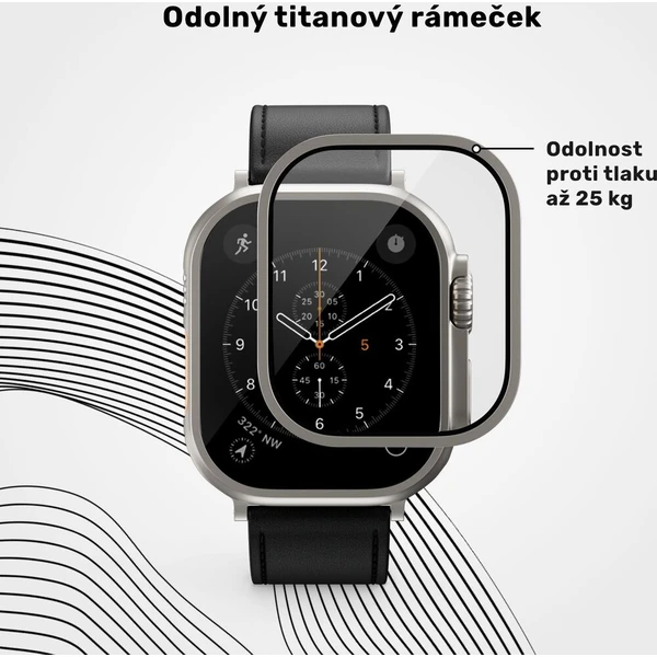 UNUM by Epico SapphireShield Watch Protector safírové sklo pre Apple Watch Ultra (49mm) strieborné - Ochranné fólie a sklo - Obrázok d_39fcbfd0ba5d4d5c930f0b8b20093296