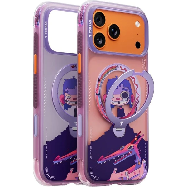 Torras Ostand Q3 Air Gawx Limited MagSafe kryt iPhone 17 Pro Max Neon night muse - Puzdra - Obrázok d_3a01532c324943589fdea2276c773c5f