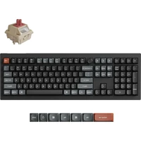 Keychron V6 Ultra 8K Keychron Silk POM Red bezdrôtová herná klávesnica (US) čierna - Klávesnice
