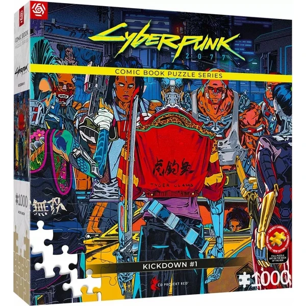 Komiksová hlavolam: Cyberpunk 2077 Kickdown (1000) - Puzzle - Hlavný obrázok