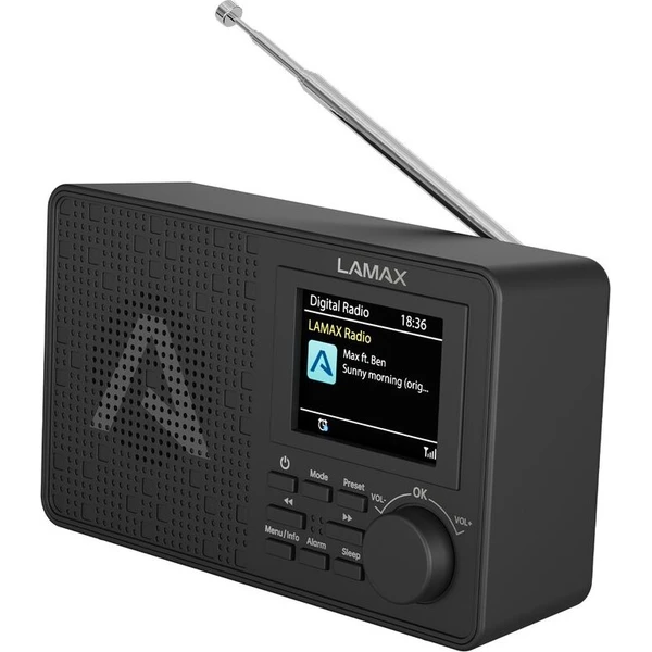 LAMAX RadioVox1 DAB rádio čierne - Rádiomagnetofóny - Hlavný obrázok