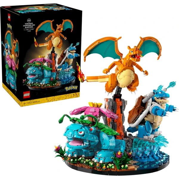LEGO Pokémon 72153 Venusaur, Charizard a Blastoise - LEGO - Hlavný obrázok