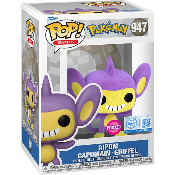 Funko POP! #947 Hry: Pokemon - Aipom (Flocked) (EMEA) - Funko POP! - Obrázok d_3dd15e76704345c6af1a9bcce311454f