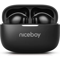 Niceboy Beans 5 PRO bezdrôtová slúchadlá čierna - Slúchadlá