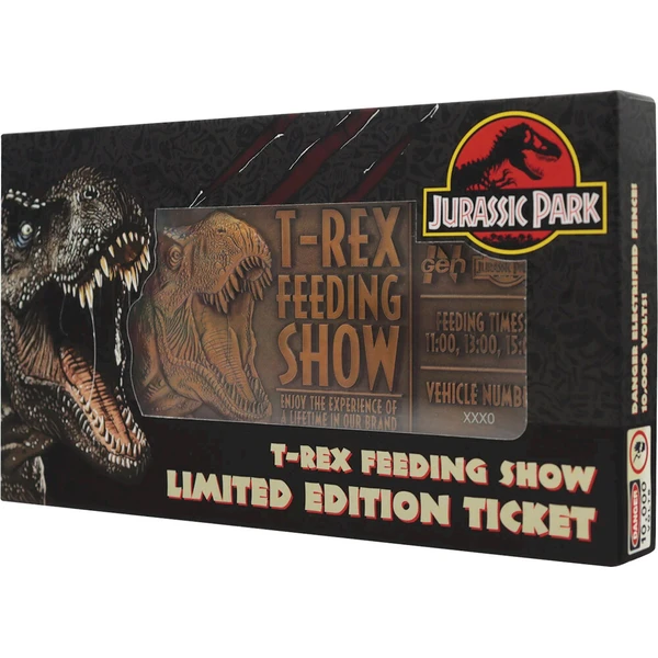 Replika Fanattik vstupenky Jurassic Park - Feeding Show Ticket Limited Edition - Repliky - Obrázok d_3e55ea10f9c54f06a96395f9d2030eaf