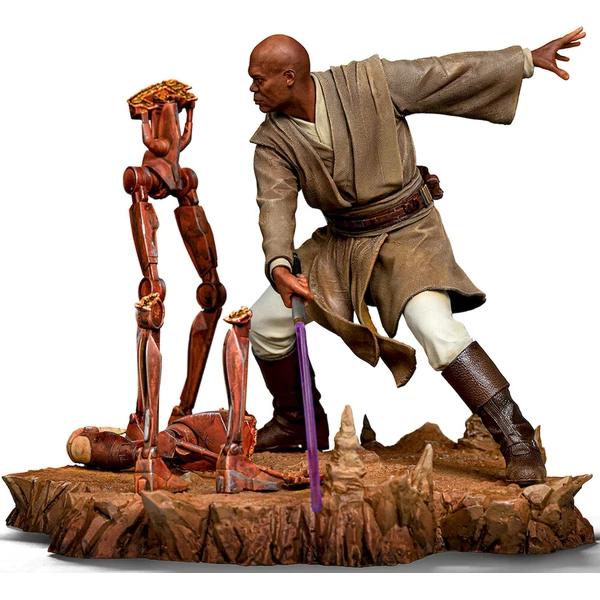Soška Iron Studios Star Wars: Mace Windu Art Scale 1/10 - Sochy a sošky - Hlavný obrázok