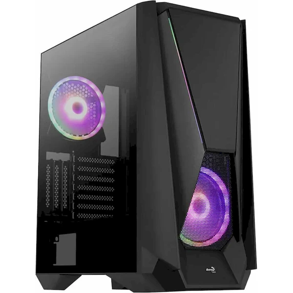 Aerocool Visor Midi-Tower čierna - Počítačové skrine - Hlavný obrázok