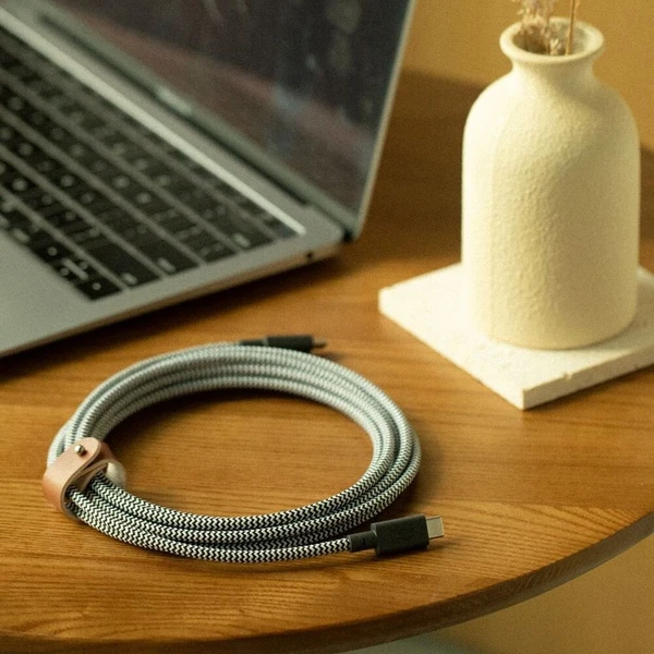 Native Union Belt Cable XL USB-C/USB-C kábel 3m, 100W zebra - Káble a redukcie - Obrázok d_3ec8c91518204afc83fa28607ec50b63