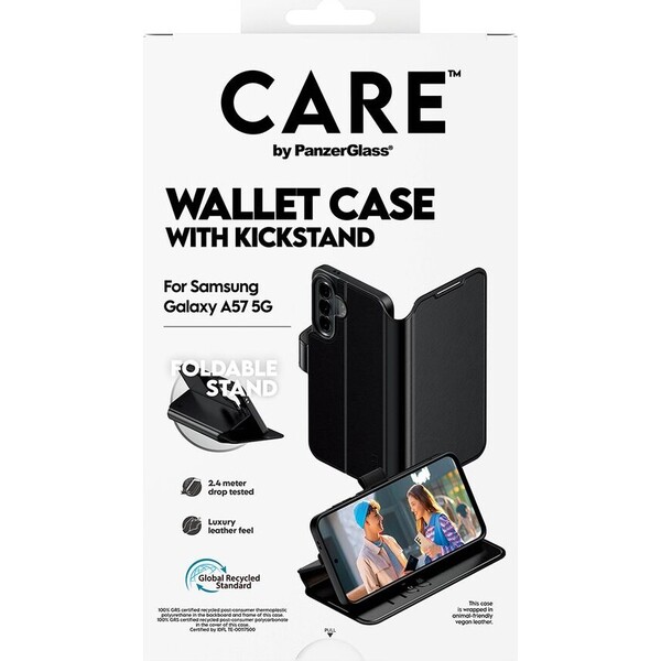PanzerGlass® CARE Wallet Kickstand puzdro Samsung Galaxy A57 čierne - Puzdra - Obrázok d_3ef3e48b04b54a66b759b2bd636598bc