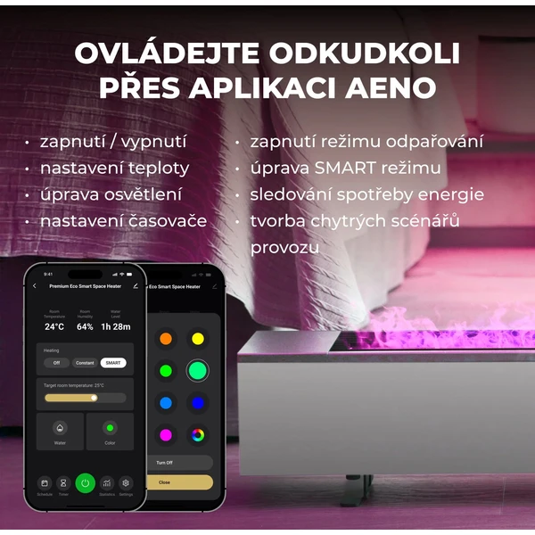 AENO FH1S chytré topení 2000W, efekt plamene bílé - Ohrievače - Obrázok d_3f1c52a8647d4c02849facbfc0c5b56f