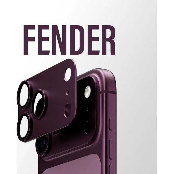 PanzerGlass FENDER hliníková ochrana fotoaparátu iPhone 18 Pro Max Dark Cherry - Ochranné fólie a sklo - Obrázok d_3fc39cf1655c418cb96d656e75b9d2d0