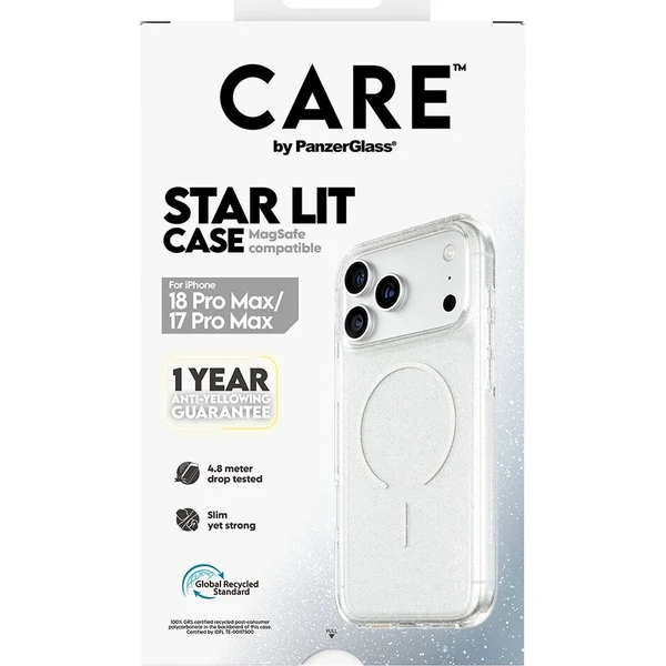 PanzerGlass CARE Star Lit MagSafe kryt Apple iPhone 18 Pro Max/17 Pro Max čirý - Puzdra - Obrázok d_3fed3487e4204294bfc7ffccc24e1a10