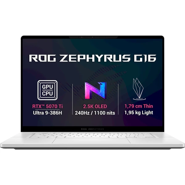 ASUS ROG Zephyrus G16 (GU606AR-TB011WZ) RTX 5070 Ti biely - Notebooky - Hlavný obrázok