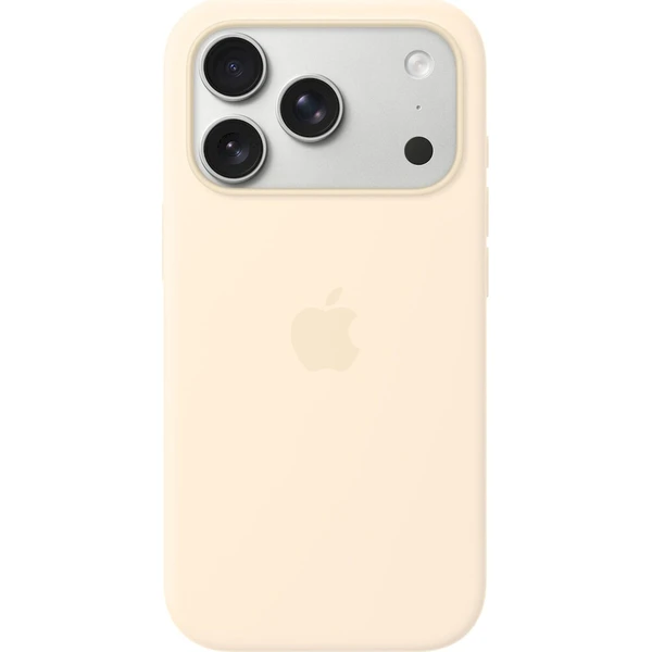Apple silikónový kryt s MagSafe na iPhone 17 Pro vanilkový - Puzdra - Hlavný obrázok