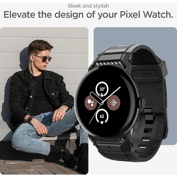 Spigen Rugged Band remienok Google Pixel Watch 5/4/3 45mm matte black - Remienky - Obrázok d_42a33655e3644ab4b6f7b1eb6f411b66