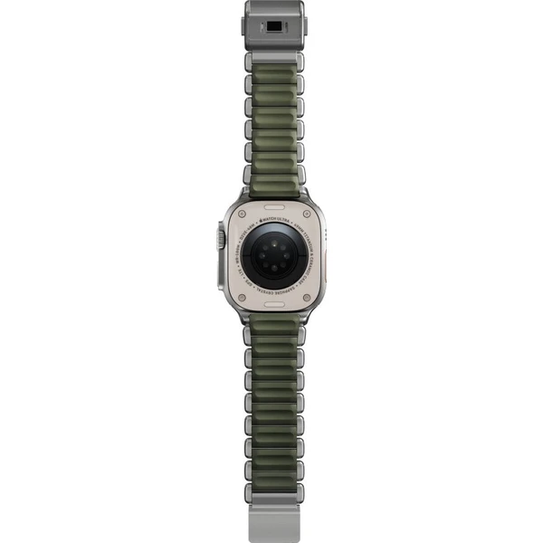 Nomad Stratos Band FKM remienok Apple Watch 45/46/49mm Natural Titanium Forest Green - Remienky - Obrázok d_43129f8f07264acdb6eb0e31797472af