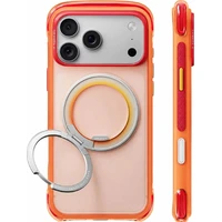 Torras Ostand O3 Air Core MagSafe kryt iPhone 18 Pro oranžový - Puzdra