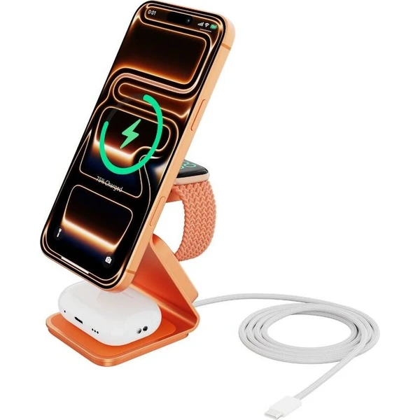 Cubenest SQ314 Qi2.2 (MagSafe) 3v1 nabíjačka (35W) oranžová - Nabíjačky - Obrázok d_44a0abc8ef6b435cb0cb24a101914e37