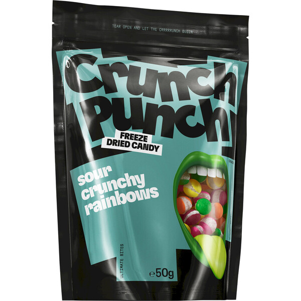E-shop Mrazom sušené cukríky Crunch Punch - Sour Crunchy Rainbows 50 g