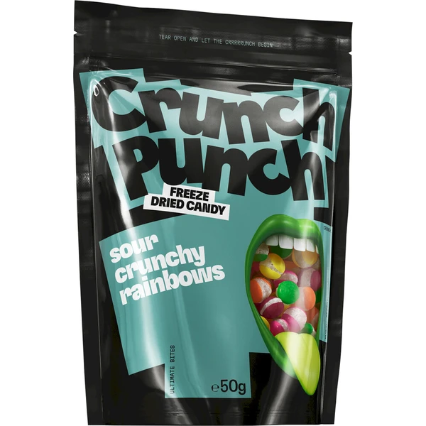 Mrazom sušené cukríky Crunch Punch - Sour Crunchy Rainbows 50 g - Cukrovinky - Hlavný obrázok