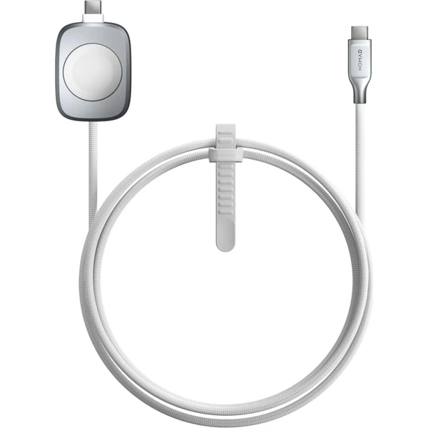 Nomad Universal Cable pre Apple Watch, USB-C 100W, 1.5m, biely - Nabíjačky - Hlavný obrázok