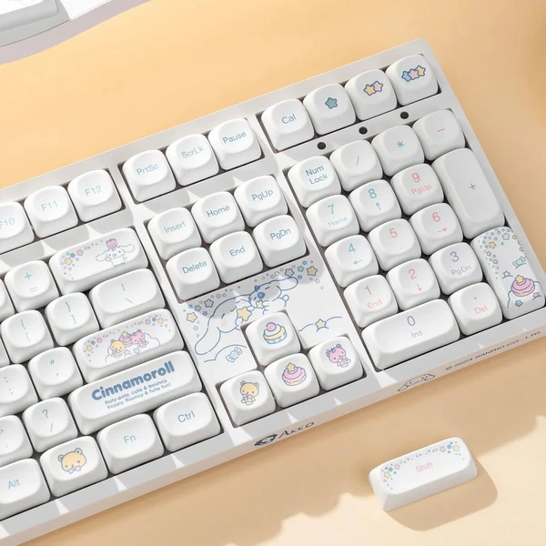 Akko x Cinnamoroll Star 3108 V3 Akko Frost Pink (US) biela - Klávesnice - Obrázok d_478e11ec93694530ada6b5fb7bba7384