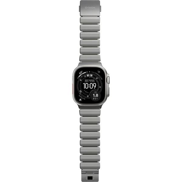 Nomad Stratos Band FKM remienok Apple Watch 45/46/49mm Natural Titanium Forest Green - Remienky - Obrázok d_48a428645f9047d7b55a22e3f4952f8d