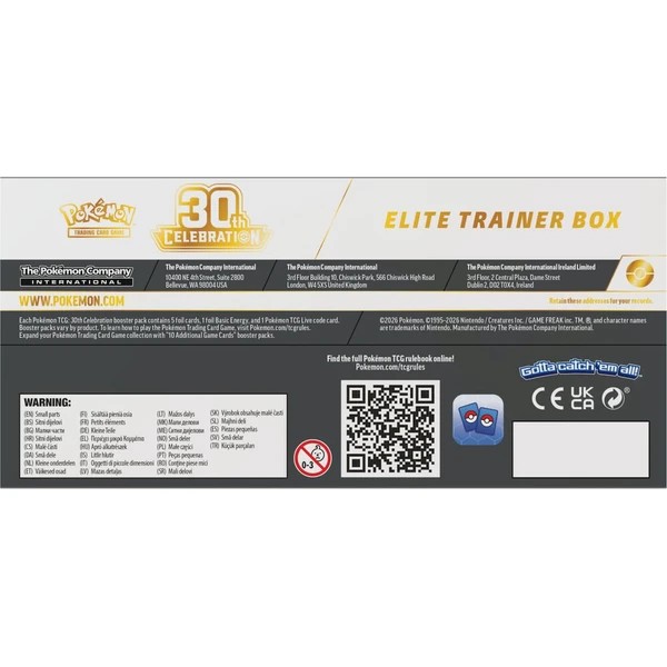 Pokémon TCG: 30th Celebration Elite Trainer Box - Pokémon karty - Obrázok d_491c3bffa1864991aadbc22ea5ea2629