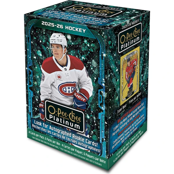 Hokejové karty 2025-26 Upper Deck O-Pee-Chee Platinum Hockey Blaster Box - Hokejové karty - Hlavný obrázok