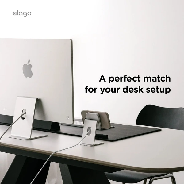 ELAGO Wireless Charging Aluminium Stand Qi2/MagSafe nabíjací stojan 15W čierny - Nabíjačky - Obrázok d_4a59759ecd3a4c2287a48b107fd94888