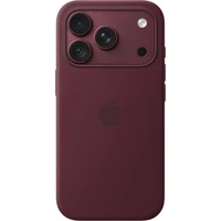 iPhone 18 Pro Silicone Case with MagSafe - Burgundy - Puzdra