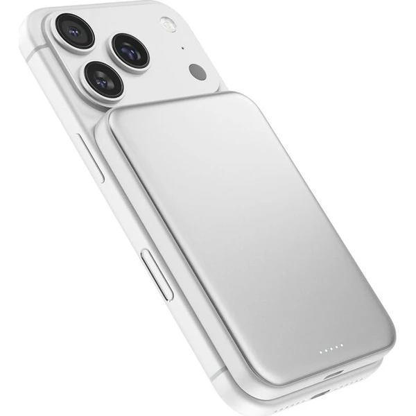 iWant by Epico UltraPack Qi2 25W Slim 5000mAh hliníková Mag+ bezdrôtová powerbanka strieborná - Powerbanky - Hlavný obrázok