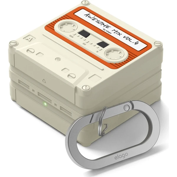 ELAGO Retro Kazetové puzdro Samsung GalaxyBuds4/Buds4 Pro béžové - Puzdra - Hlavný obrázok
