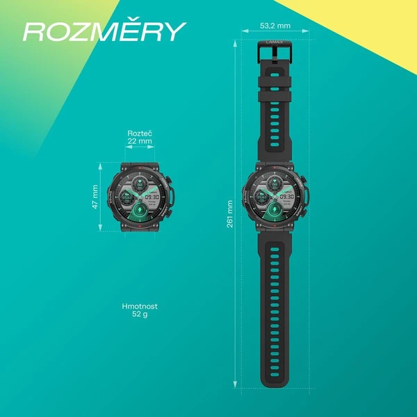 LAMAX Xplore chytré hodinky čierne - Inteligentné hodinky - Obrázok d_4c04ca2d284e423fadd00823d4b192f7