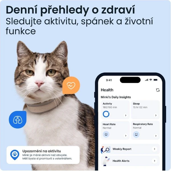 Tractive CAT 6 Mini chytrý GPS lokátor pre mačky hnedý - GPS Moduly  - Obrázok d_4c447e51dd7d4b07809224f4528c1dfc