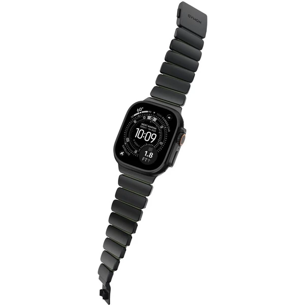 Nomad Stratos Band FKM remienok Apple Watch 45/46/49mm Black Titanium Forest Green - Remienky - Obrázok d_4d2f1190cd30481ab03d24965504d5d2