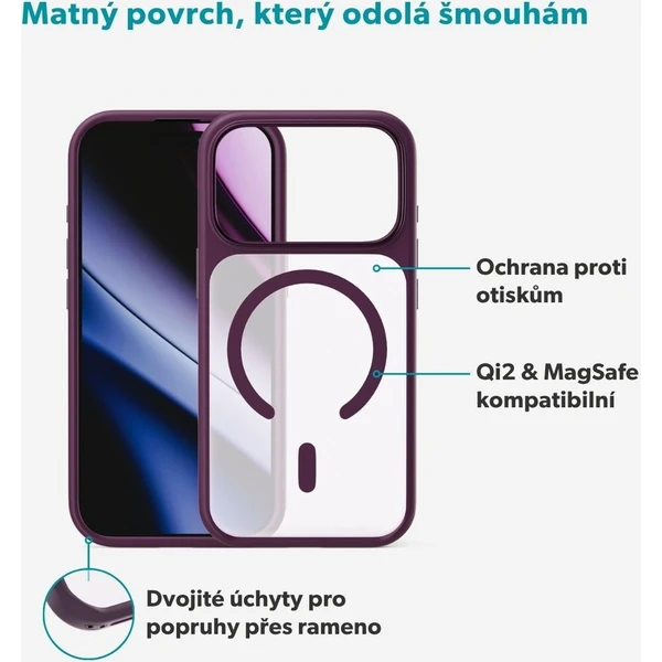 Epico HeroMatte Pro Mag+ MagSafe/Qi2 kryt iPhone 17 Pro/18 Pro tmavě fialový - Puzdra - Obrázok d_4d344612b51f42d1aade0ed413de7da8