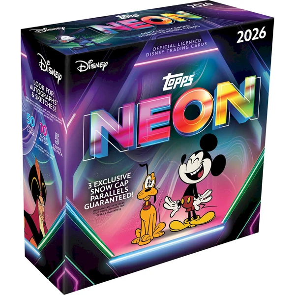 Zberateľské karty Topps 2026 Disney Neon - Mega Box - Zberateľské karty a nálepky - Hlavný obrázok
