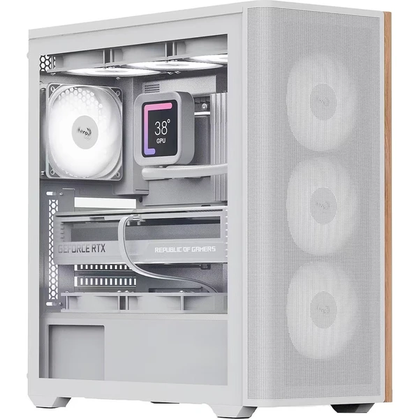 Aerocool D501A Midi-Tower biela - Počítačové skrine - Hlavný obrázok